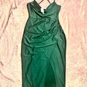 Elegant Green Evening Dress